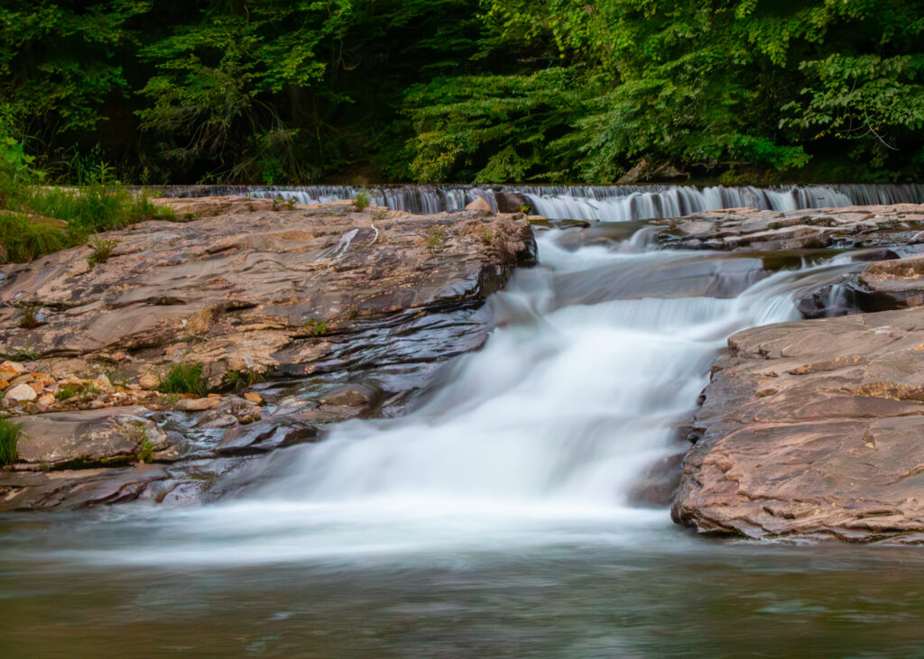 Long Exposure of Rudolph Falls in the town of Richwood