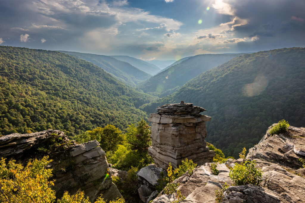 Overlook at Lindy Point in Blackwater Falls State Park