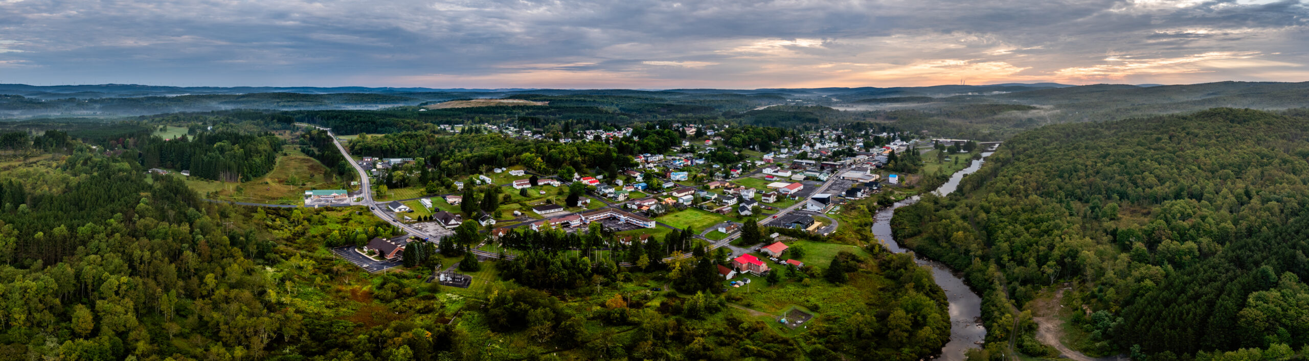 Davis, West Virginia from Above