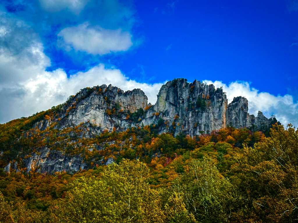 Seneca Rocks in Fall